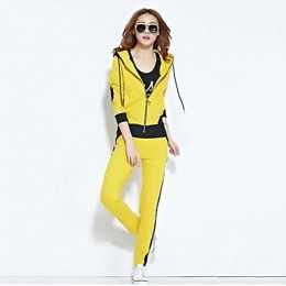 Women's Fashion Casual round collar Cotton Suit(Hoodie&Pant)