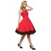 Women's Halter 50s Vintage Plus Sizes Swing Dress