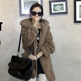 Maternity Plush Thickness Coat