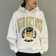 Women's Preppy Style Hood Print Long Sleeve Loose Hoodies