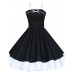 Women's Halter 50s Vintage Plus Sizes Swing Dress