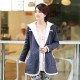 Maternity Long Coat , Casual Long Sleeve Cotton/Polyester