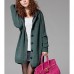 Maternity Long Coat , Casual/Work Long Sleeve Acrylic