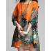 Women's Casual/Daily / Plus Size Dress,Floral Mini ? Length Sleeve Blue / Red / Black Summer Inelastic Thin