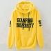 Women's Letter White / Yellow Hoodies , Casual Hooded Long Sleeve