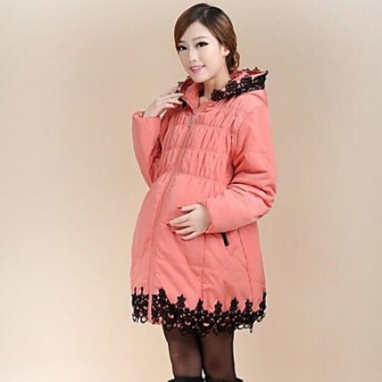 Maternity Long Down & Parka , Lace Cotton/Polyester