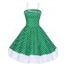 Women's Halter 50s Vintage Plus Sizes Swing Dress