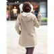 Maternity Long Coat , Casual Long Sleeve Cotton/Polyester