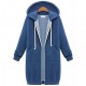 Women's Letter / Solid Blue / Black / Gray Hoodies , Vintage / Casual Hooded Long Sleeve