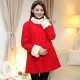 Maternity Long Coat , Casual Long Sleeve Cotton/Polyester