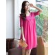 Women's Casual/Daily Cute Plus Size Dress U Neck Above Knee ? Length Sleeve Red / White / Black Summer