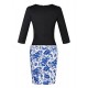 Women's Sexy / Work / Casual / Day Floral Sheath Dress , Round Neck Knee-length Polyester