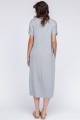 Heather Grey V-Neck Short Sleeve Midi Dress