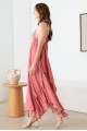 Tassel Fringe Strap Cutout Maxi Dress